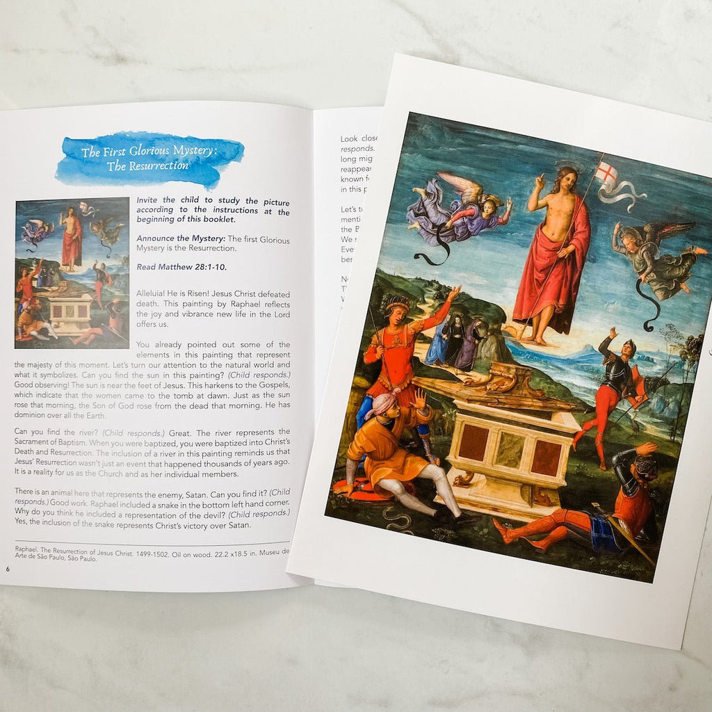 Catechetical Picture Study | The Glorious Mysteries of the Rosary DIGITAL DOWNLOAD - Into the Deep