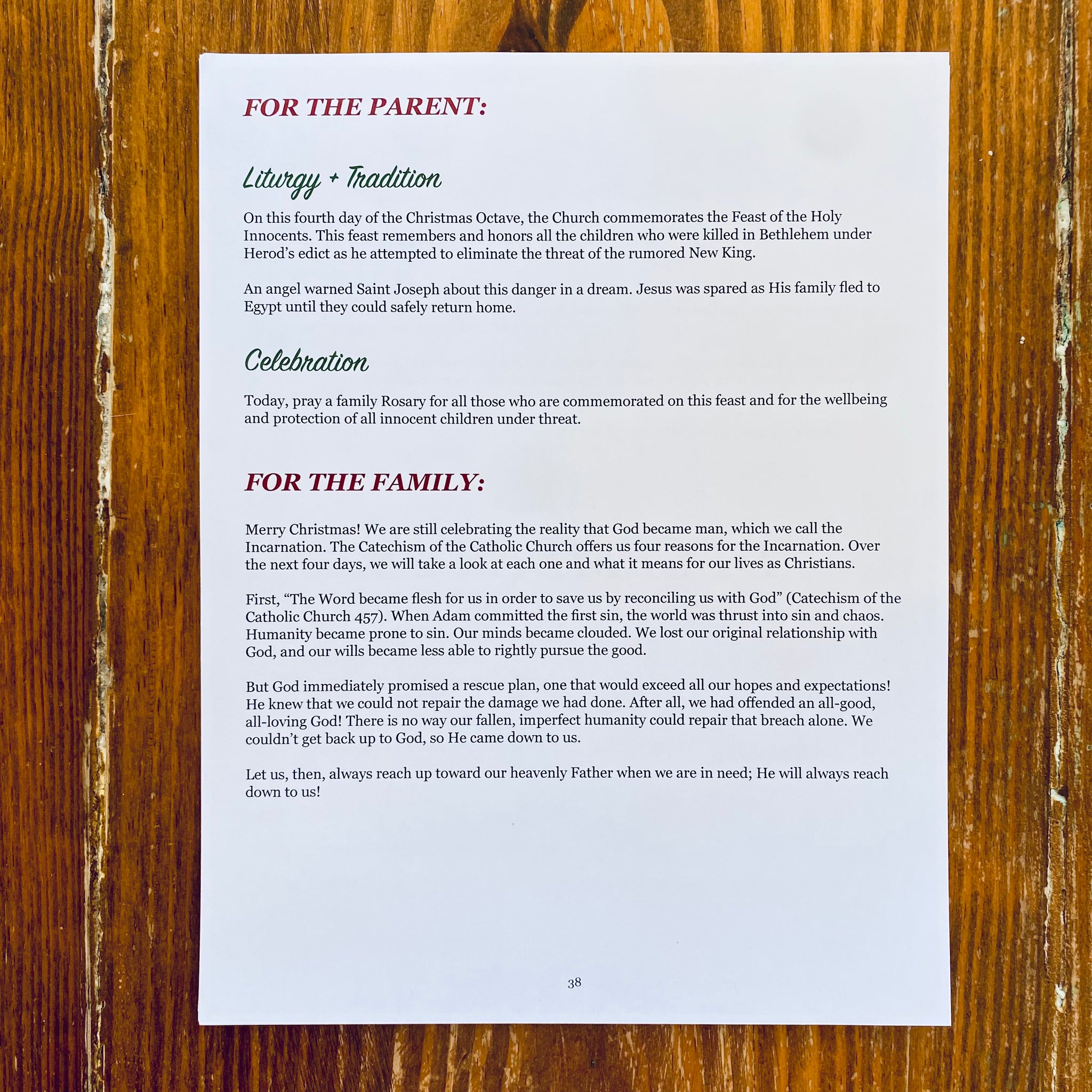 Christmas Octave Study