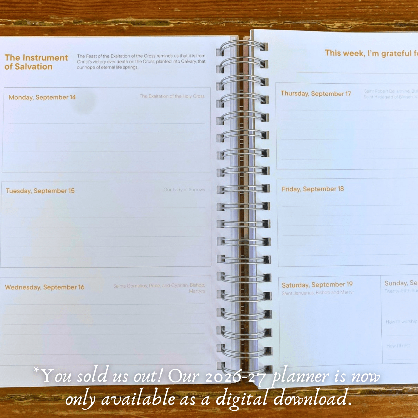 Catholic Student Liturgical Planner - Into the Deep