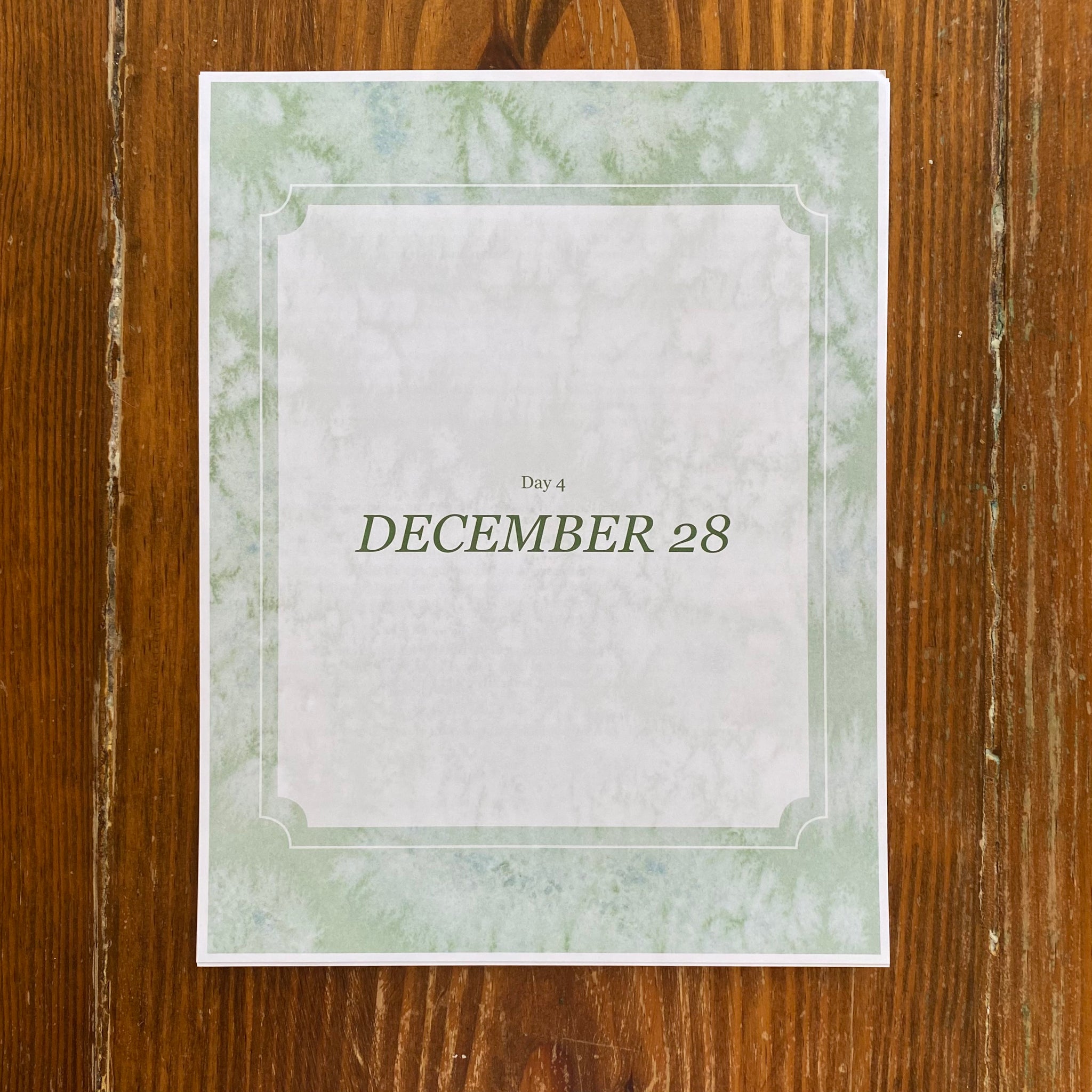 Christmas Octave Study