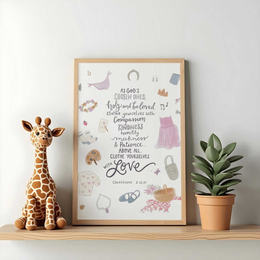 "Put On" Catholic Art Prints for Kids - Into the Deep