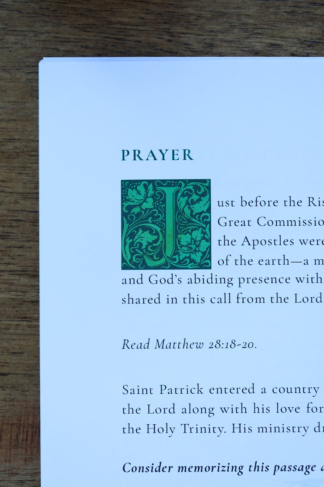 Saint Patrick's Day Study - Into the Deep