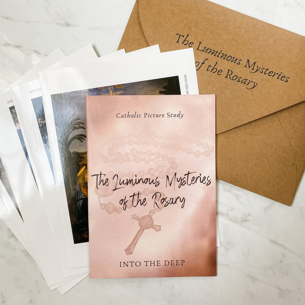 Catechetical Picture Study on the Mysteries of the Rosary | BUNDLE - Into the Deep