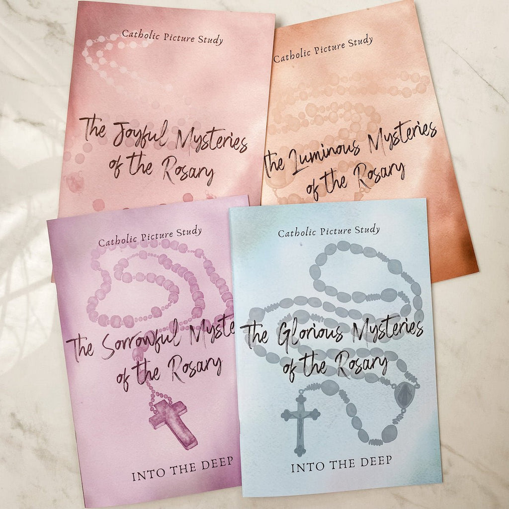 Catechetical Picture Study on the Mysteries of the Rosary | BUNDLE - Into the Deep