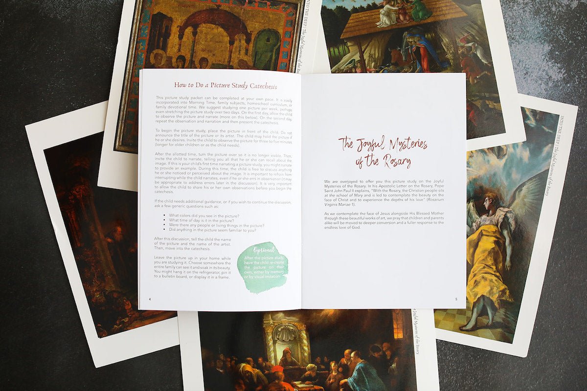 Catechetical Picture Study | The Joyful Mysteries of the Rosary - Into the Deep