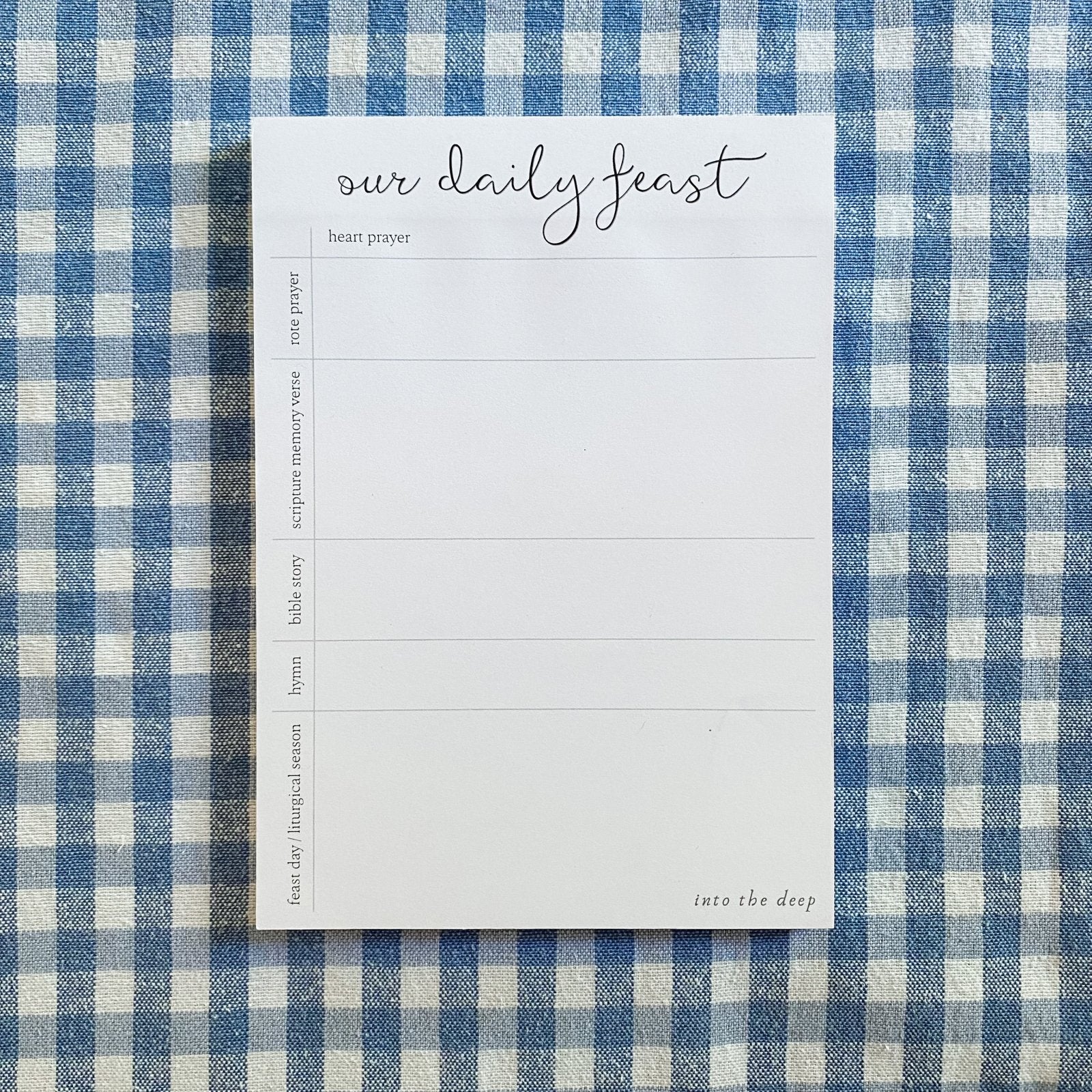 The Daily Feast Sticky Notepad - Into the Deep
